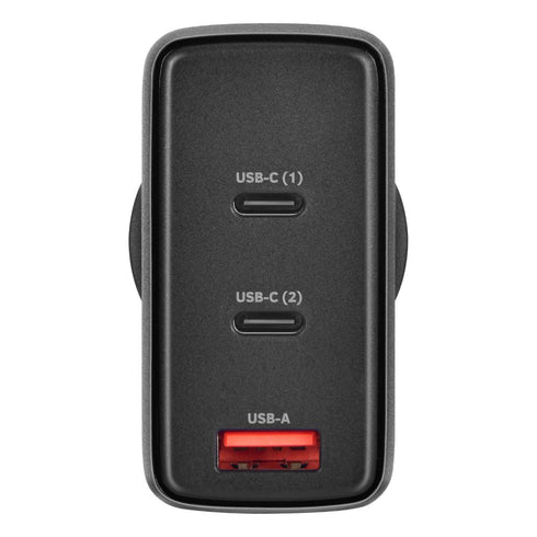 Bonelk 100W PD GaN Wall Charger, 2 x USB-C / 1 x USB-A -  Black - Digital3d.com.au